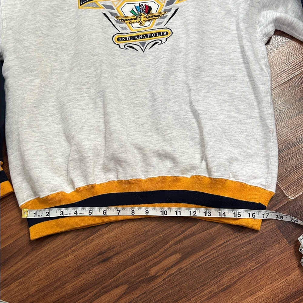 Indy 500 Indianapolis Motor Speedway Vintage Hoodie Sweatshirt Large Gray Nascar - Picture 5 of 7